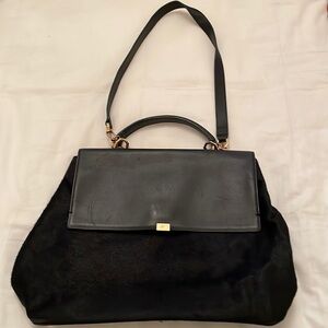 Louise et Cie leather and cow hair fur bag. . Great condition